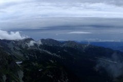 Panorama z Wołowca na grzbiet Rohaczy.