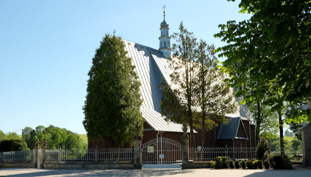 Olszyny - kościół p.w. Podwyższenia Krzyża Świętego z 1900 r.