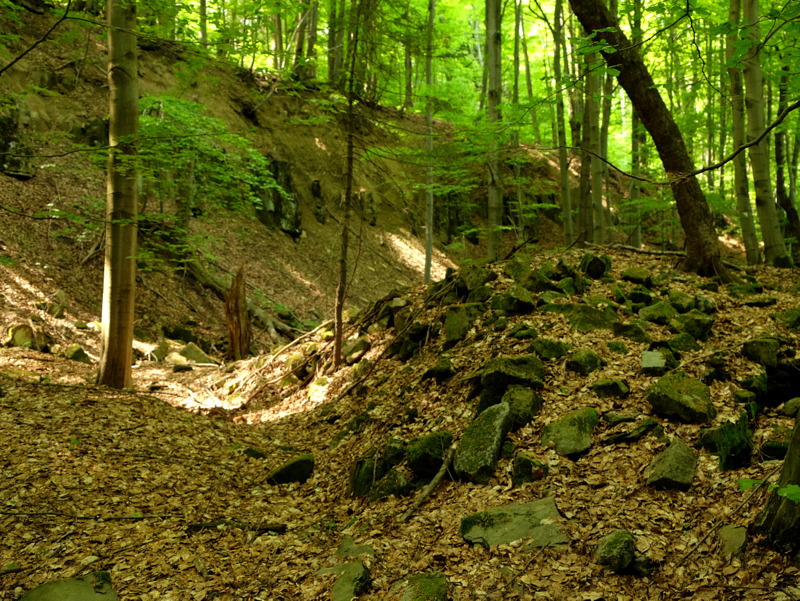 Stożek nasypowy odpadów eksploatacyjnych.